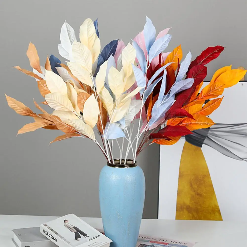 

DIY Craft Artificial Leaf Simulation Rubber Leaf Shape Wedding Flower Arrangement Decoration Artificial Leaf for Home