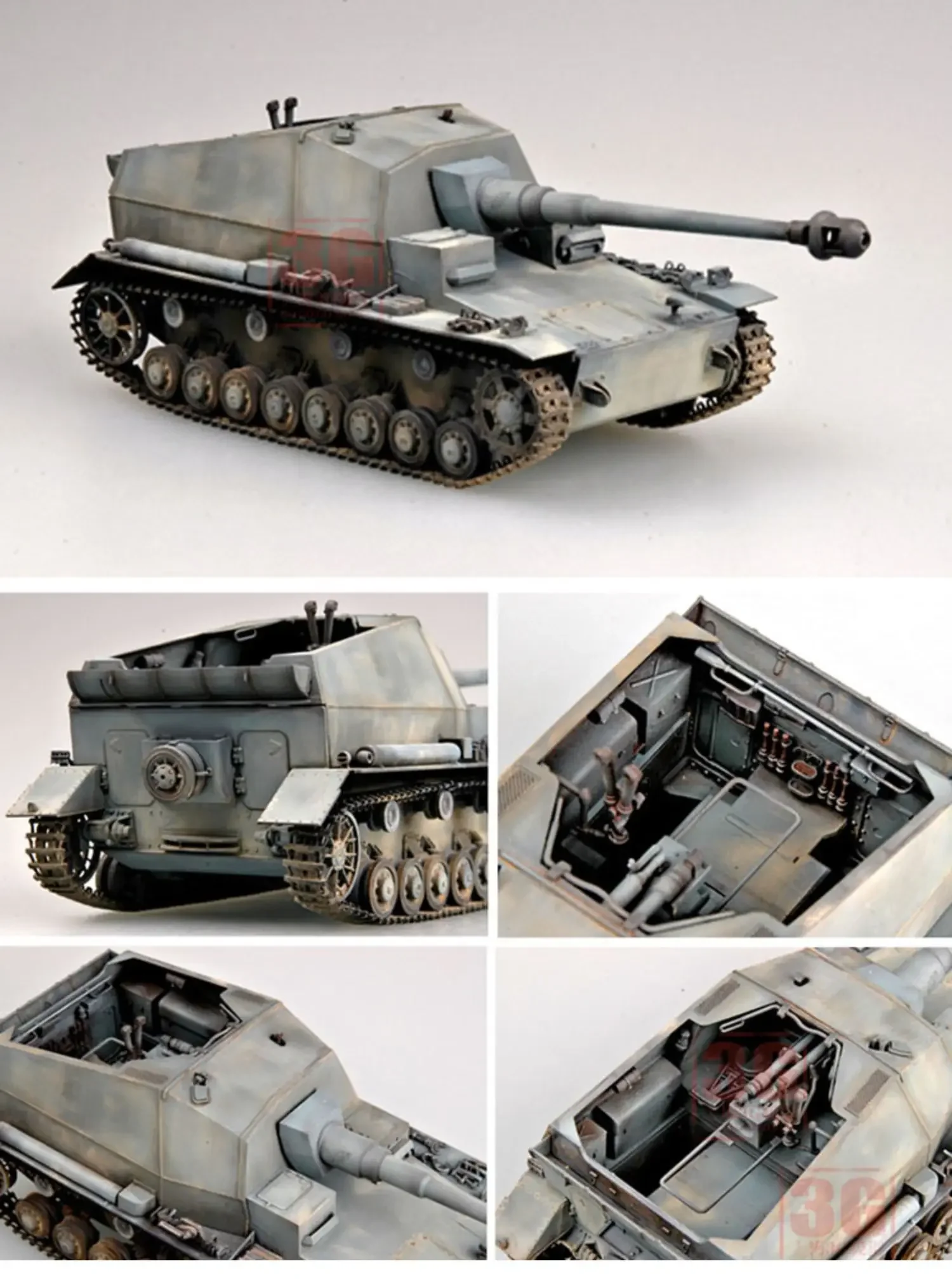 Комплект собранной модели Trumpeter 00348 немецкий ПЗ. Сфл. Самоходный пистолет IV A Dicker Max