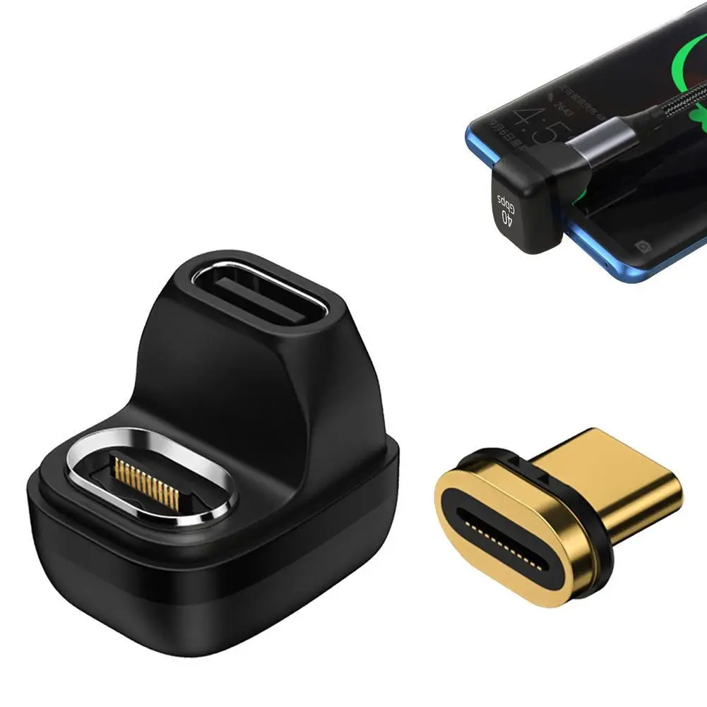 

Адаптер 40 ГБ 100 Вт Type-c штекер-гнездо Usb4.0 полнофункциональный адаптер совместимый с Thunderbolt 4 аксессуары Запчасти