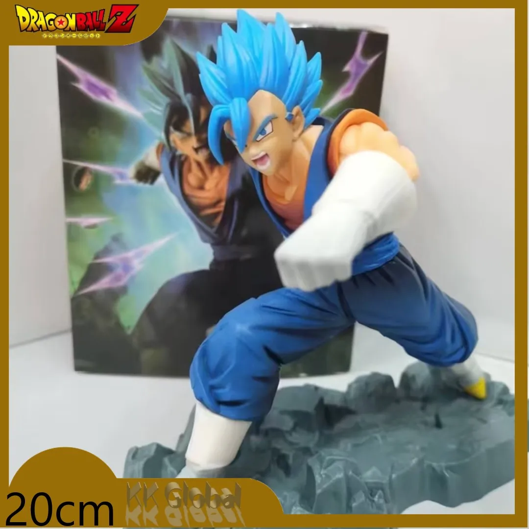 

20cm Dragon Ball Anime Figure Vegetto Blue Hair Super Saiyan Statue PVC Model Collection Periphery Figure Display Boy Gift Toys