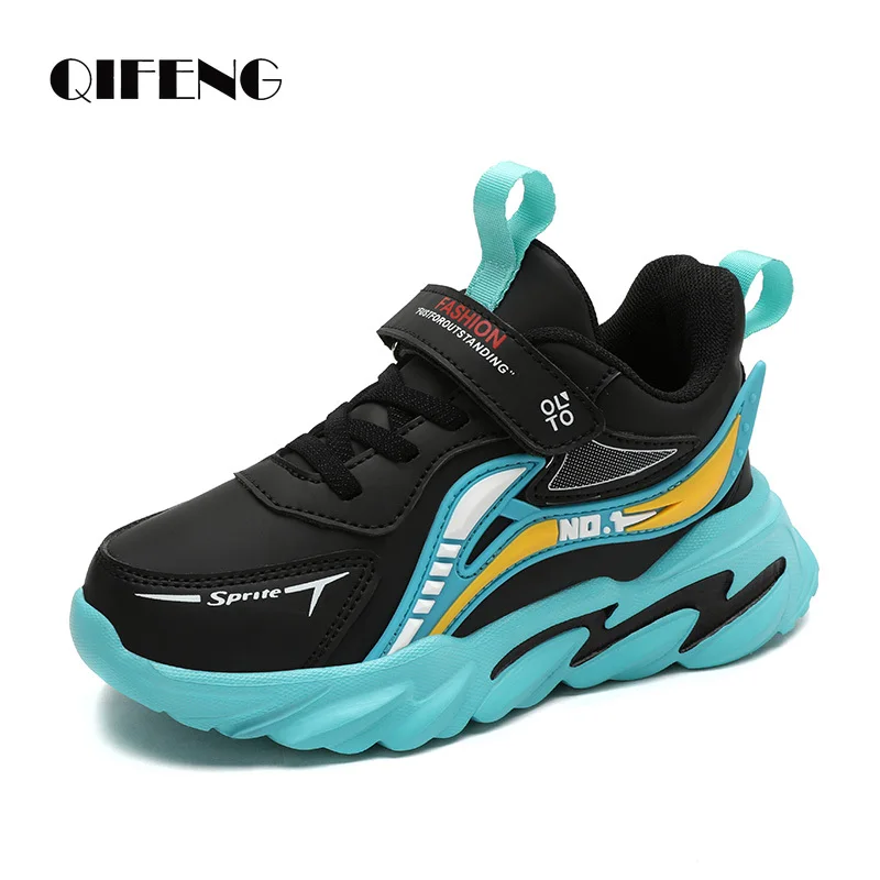 Children Casual Shoes Boys Light Chunky Sneakers Fashion Summer 5 9 12 Waterproof Sport Footwear Winter Black Shoes Kids Spider