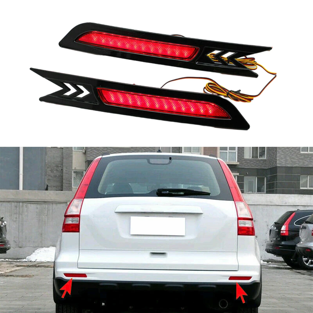 2 шт. правый/левый светодиодный фонарь заднего бампера с красной линзой подходит
