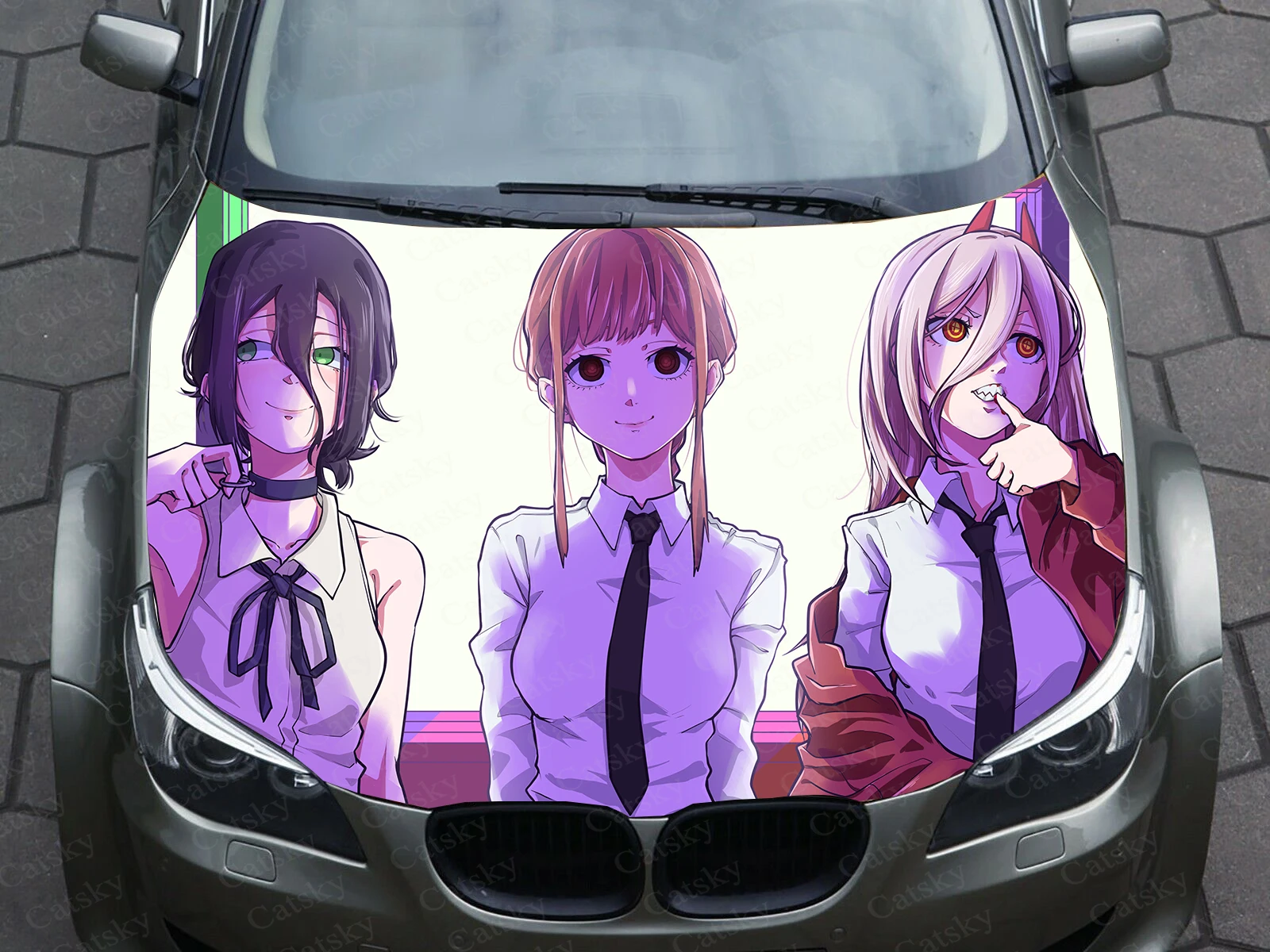 

Декоративная Виниловая наклейка Horro в стиле аниме с изображением человека и бензопилы