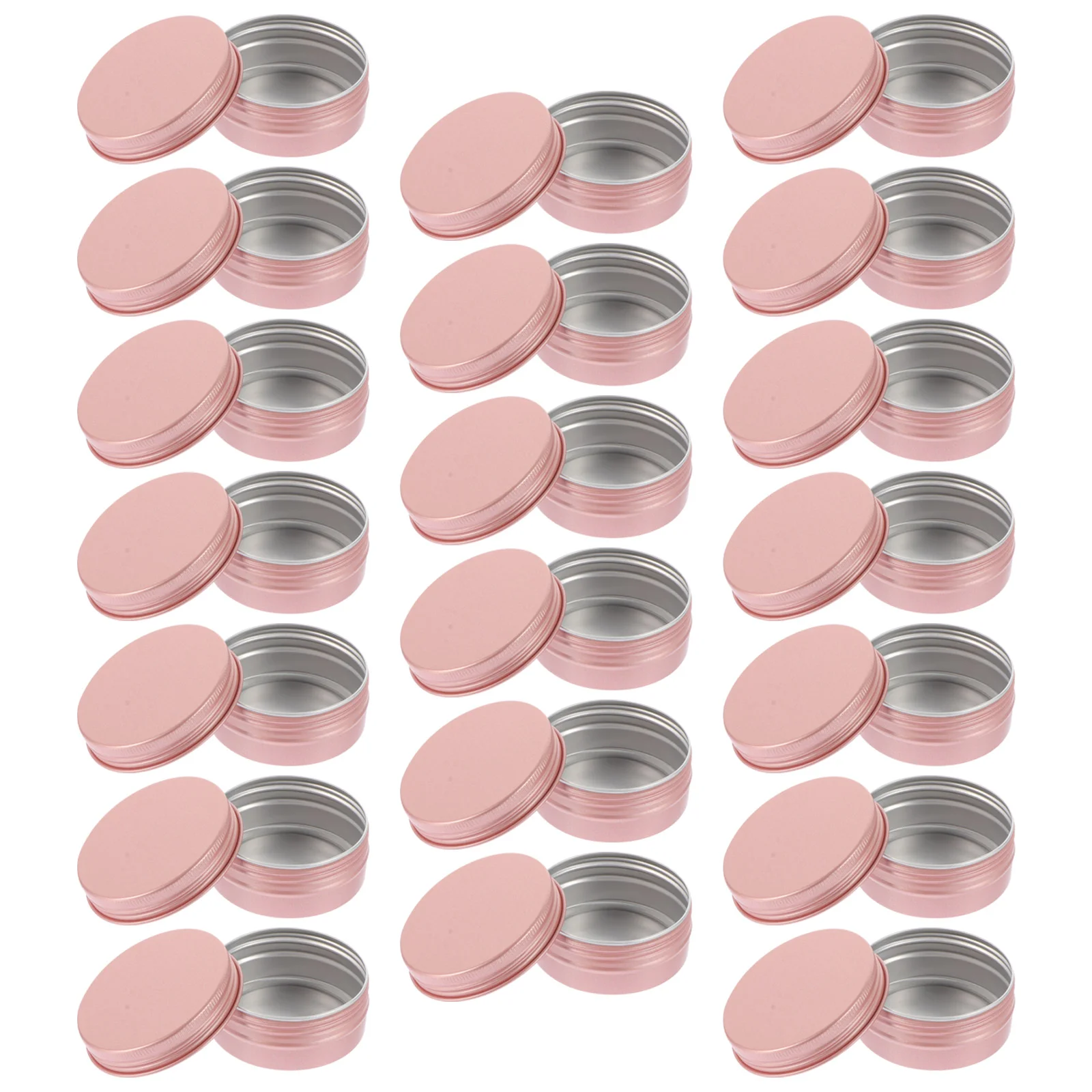 

Tin Box Container Round Cream Sample Aluminum Storage Jar Emptyrefillable Cansmetal Votive Balm Bottle Lid Simple Lip Tins