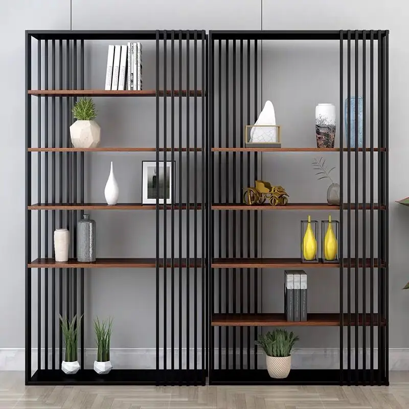 

Living Room Floor-to-ceiling Bookshelf Partition Shelf Multi-layer Simple Creative Display Shelf Bookcase Nordic Light Luxury
