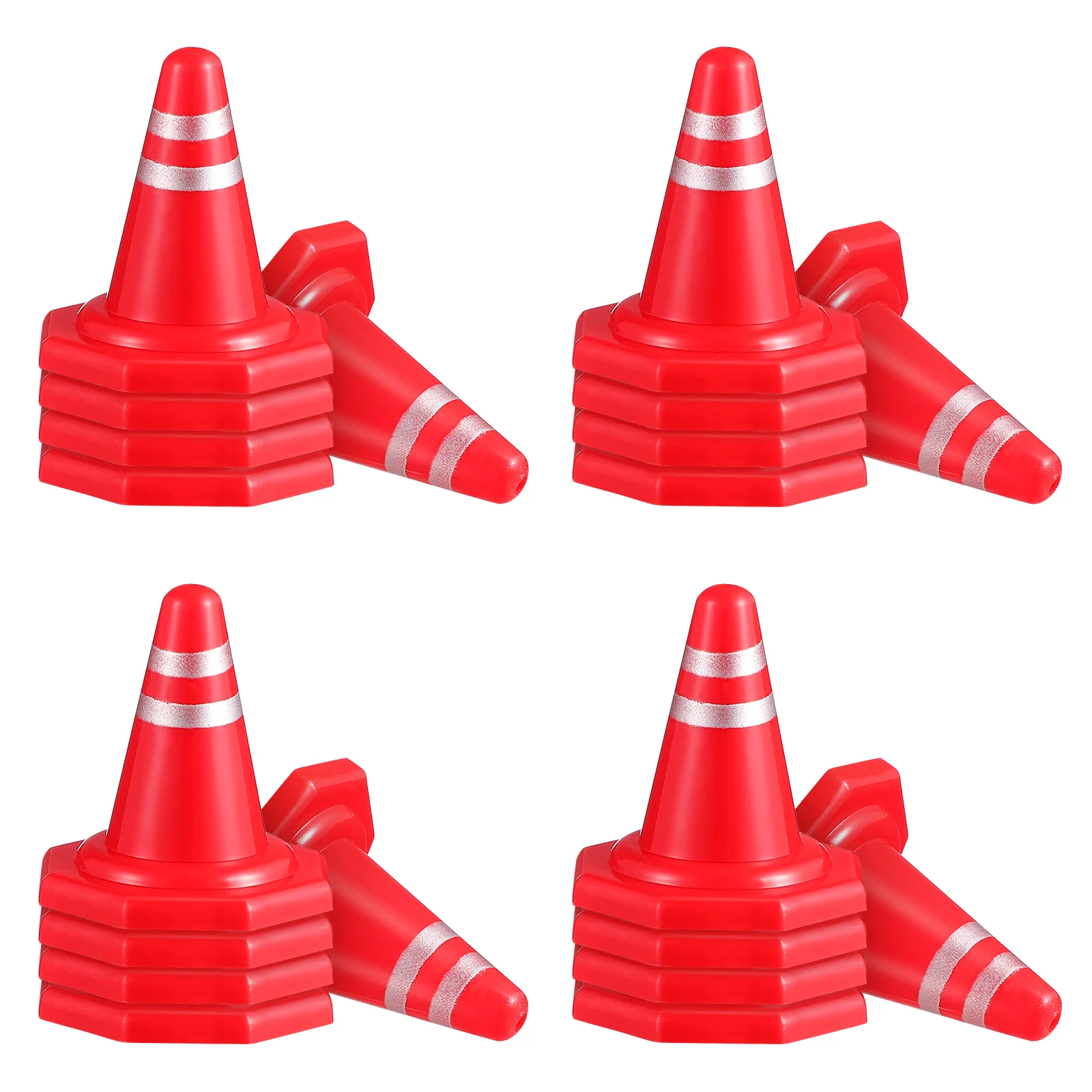 

Sandbox Barricades Miniature Plastic Traffic Cones Roadblock Sign Kids Signs Simulated Cognitive Toys