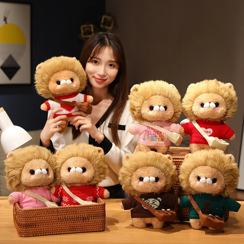 

Cute Cartoon Golden Retriever Lion Figure Soft Cotton Stuffed Plush Toy Cozy Home Decoration