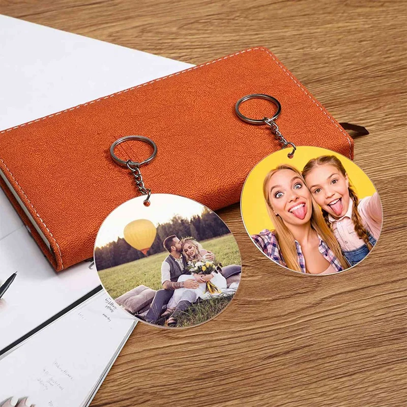 

24 шт., прозрачные круглые акриловые украшения, 10 см