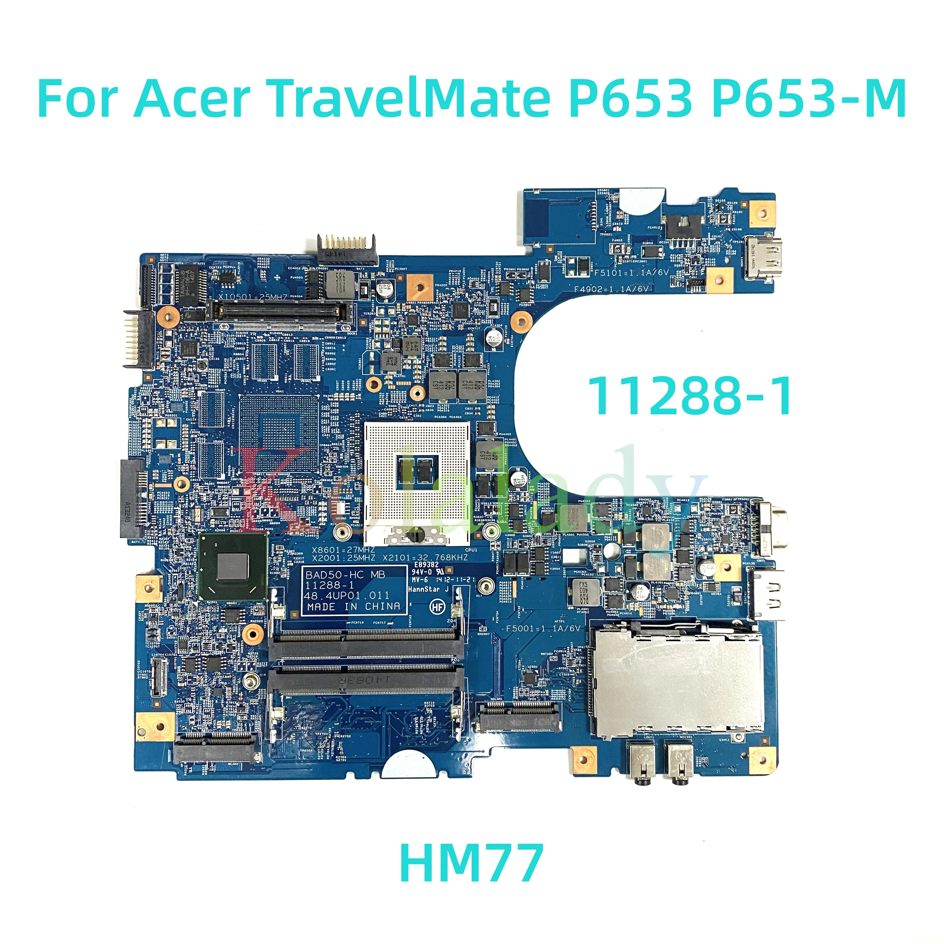

Материнская плата для ноутбука Acer TravelMate P653 11288-1 с HM77 100% протестирована полностью работает