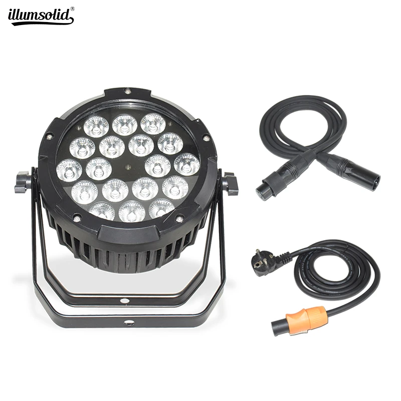 Pаспродажа Водонепроницаемый светодиодный светильник Dmx512 6 в 1, 18x18 Вт, RGBWA + UV, управление Лирой, активация звуком, профессиональные диджейские развлече...