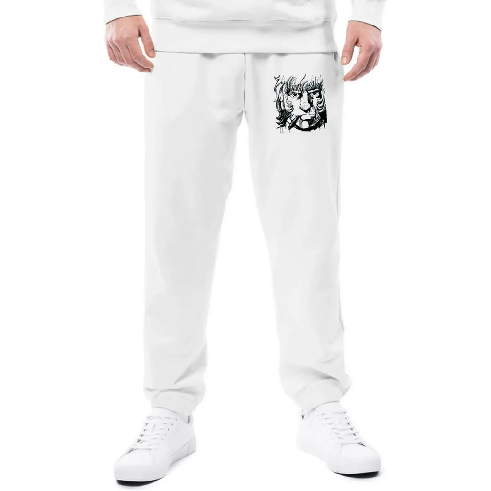 

Брюки спортивные в стиле хип-хоп с принтом кобры