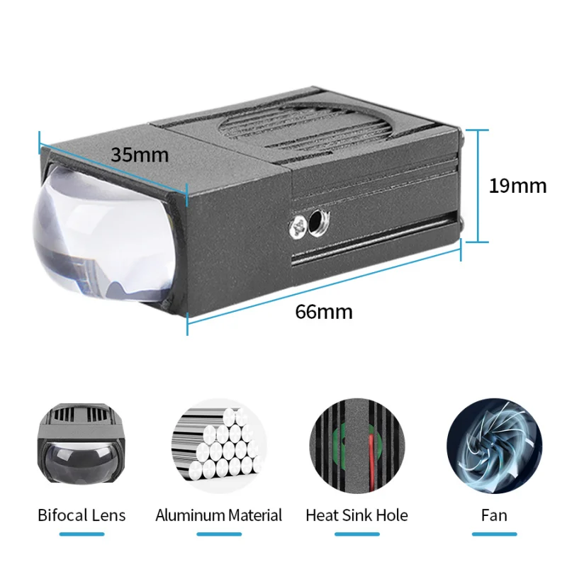 2 5-дюймовый двухсветодиодный проектор автомобильная решетка прожектор 9-60 В