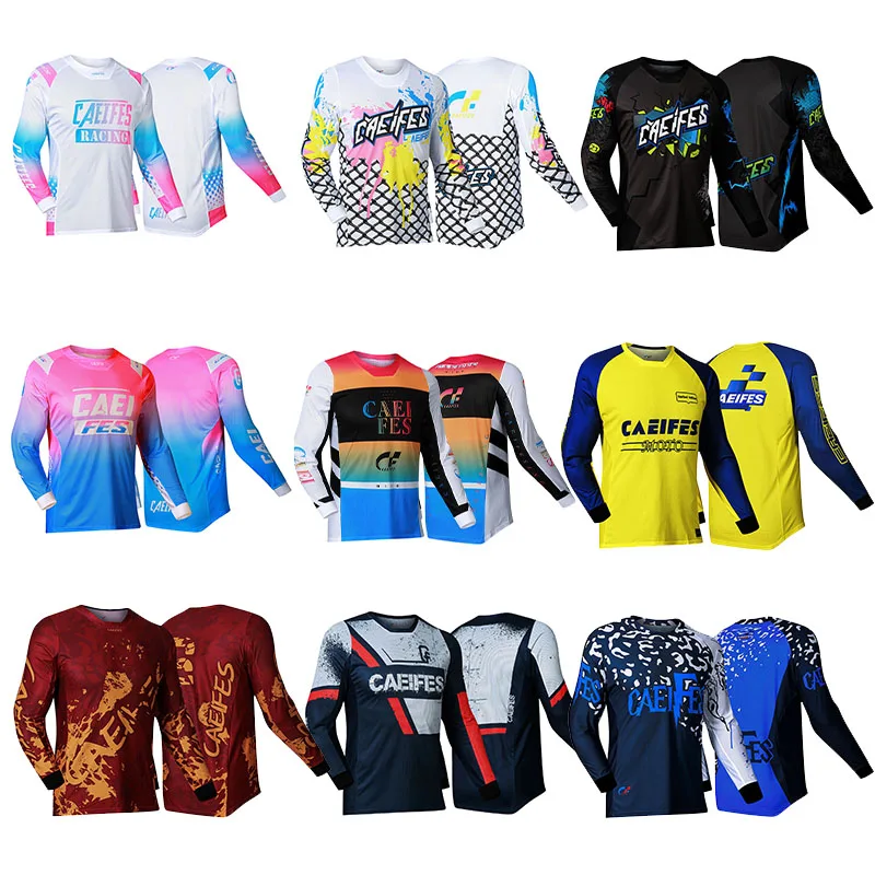 

2021 Off Road ATV Racing T-Shirt 2017 AM RF Bicycle Cycling Bike Downhill Jersey Motorcycle Jersey Motocross MTB ETBIKE
