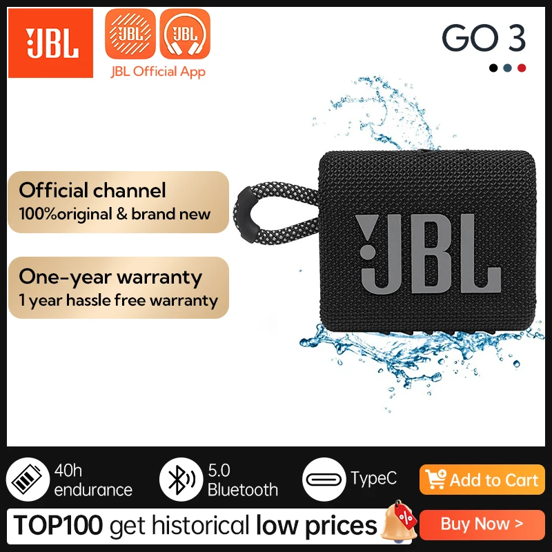 

Беспроводная Bluetooth Колонка JBL GO3 диагональю дюйма