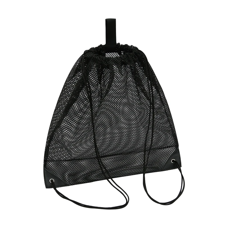 

Football Mesh Storage Holder Drawstring Carry Bag Single Ball for Carrier Mesh