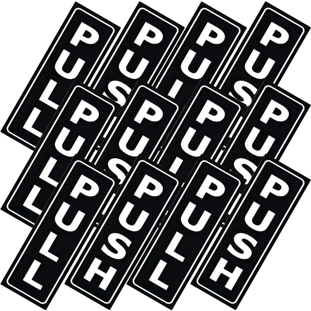 

Push Door Sticker Sign Stickers Decals Vertical Doors Signs Open Vinyl Store