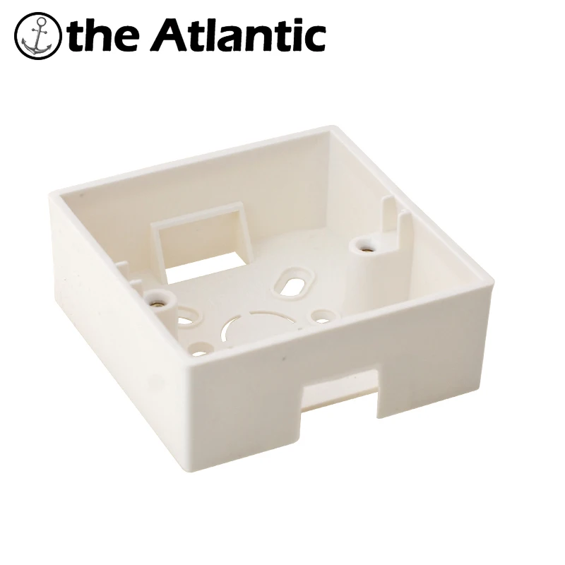 Atlectric External Mounting Box Junction Box Socket Switch Junction Box Surface Installation Box EU DE White 86mm * 86mm * 33mm