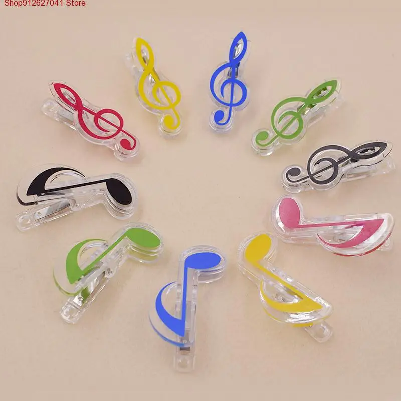 

5pcs Musical symbols shape Piano Scores Folders File Storage snack bag clips Clothes Pin Photo Paper Peg Clothespin Craft Clip