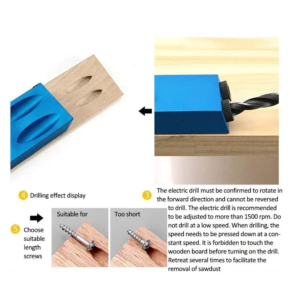 14 шт. 15 градусов локатор косых отверстий сверло для деревообработки набор