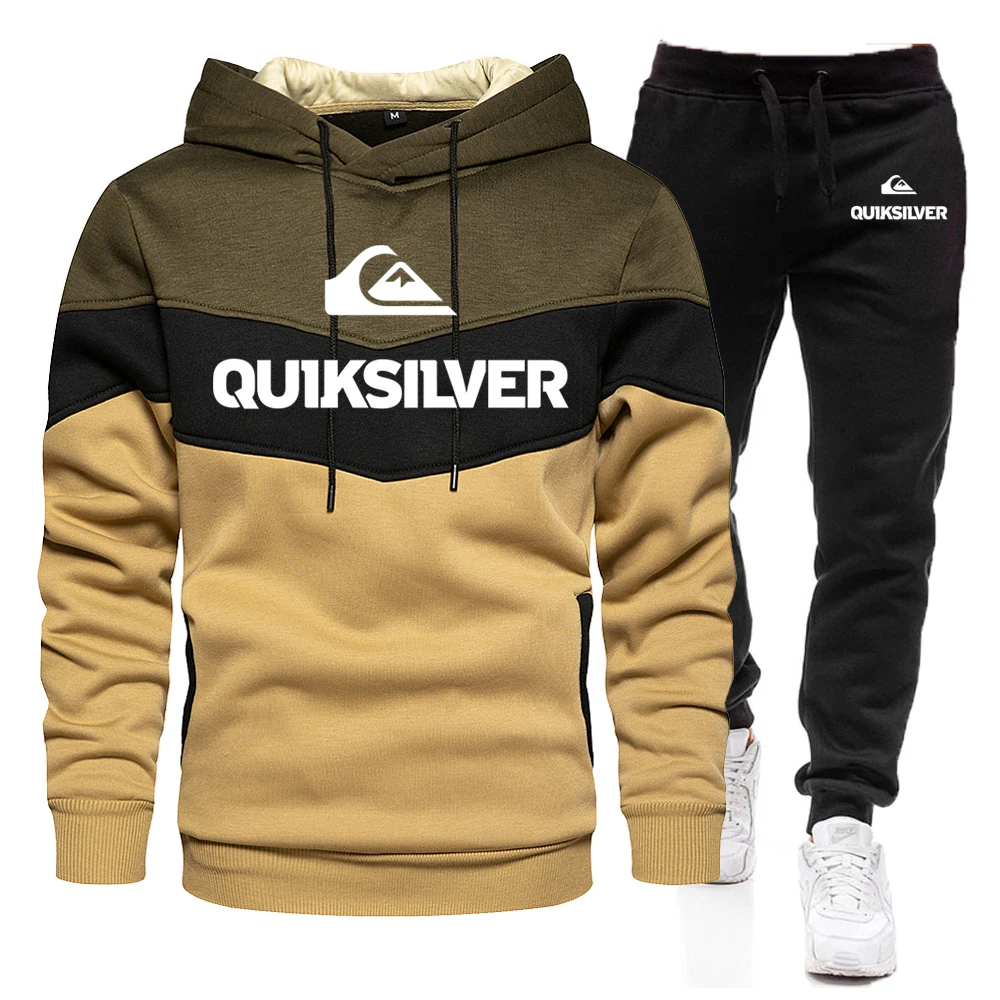 

2022 new brand men's letter hoodies sweatshirt + sweatpants suit autumn winter sportswear sets pullover jacket set
