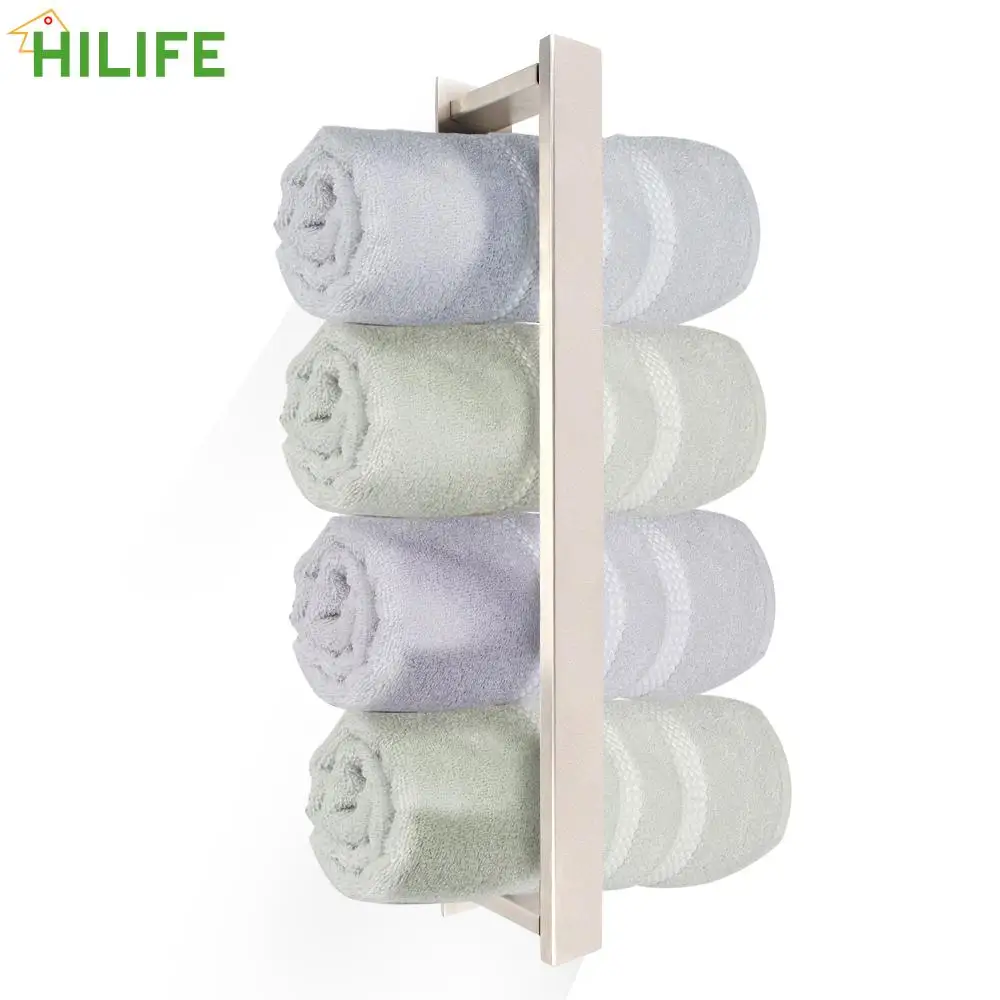 

Washcloth Holder Kitchen Supplies Facecloth Shelf Self-Adhesive Home Storage Towel Rack Bathroom Stainless Steel Wall Mounted