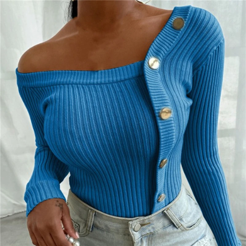 

Женский однобортный трикотажный кардиган, Универсальный однотонный Кардиган с длинным рукавом, осень