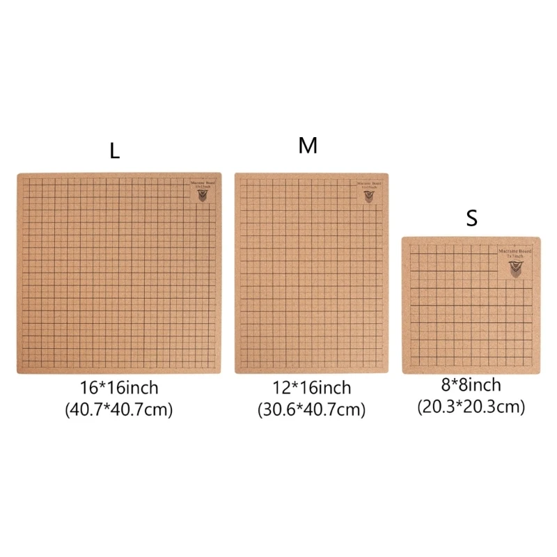 

Macrame Board Grided Cork Board 8'', 12'', 16'' for Bracelet Project DIY Craft 95AA