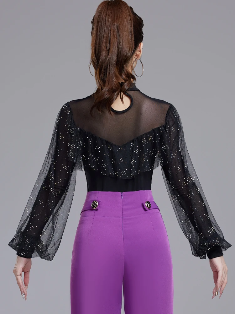 2024 новый купальник для латинских танцев женщин/девочек/женщин сексуальный