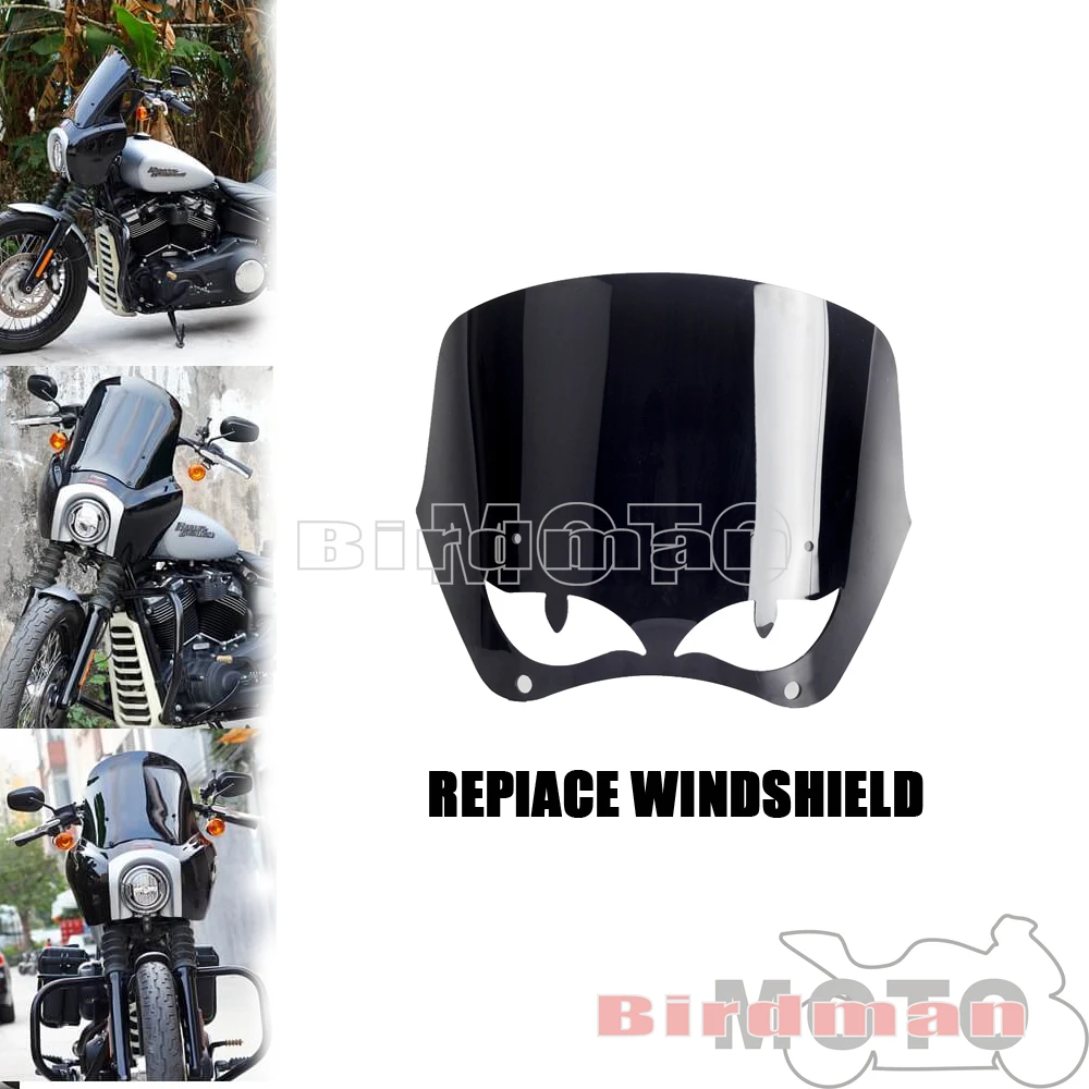 

Регулируемая передняя фара, лобовое стекло для Harley Dyna FXDXT Street Bob Wide Glide Low Rider мотоцикла, лобовое стекло 12 дюймов