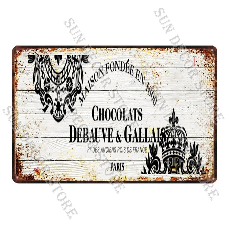 Металлический знак в стиле ретро шоколада Жестяная Табличка винтажная тарелка