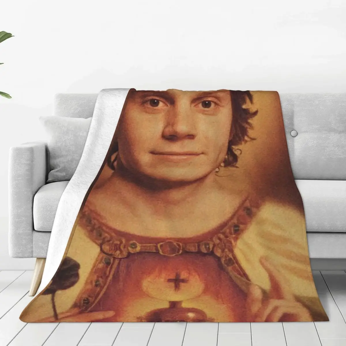 

Evan Peters Movie Actor Blanket Flannel Summer Multifunction Soft Throw Blankets for Home Travel Plush Thin Quilt