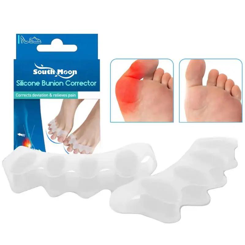 

Силиконовый разделитель для ног 1 пара корректор для ног легко чистить эластичный корректирующий аксессуар для ног для ходьбы бега сна и