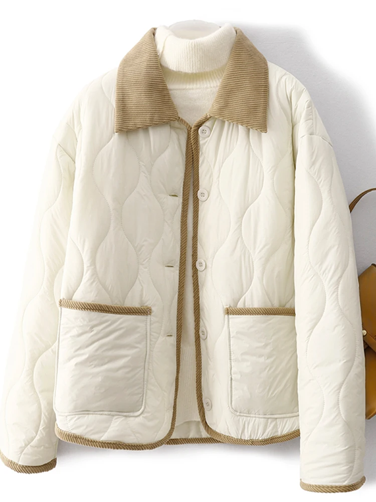 Легкий пуховик с хлопковой подкладкой женская зимняя одежда 2024 новая