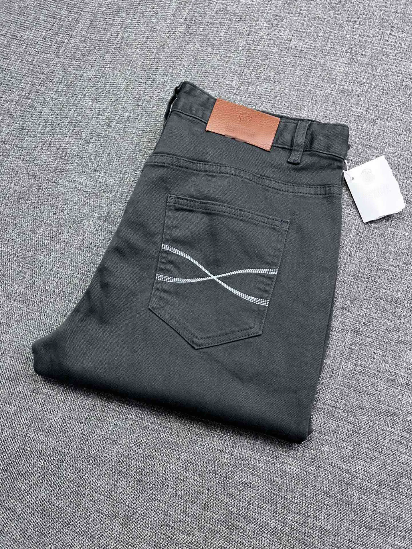 2025 DIKU Мужские бутиковые осенне-зимние новые повседневные джинсы с изысканным