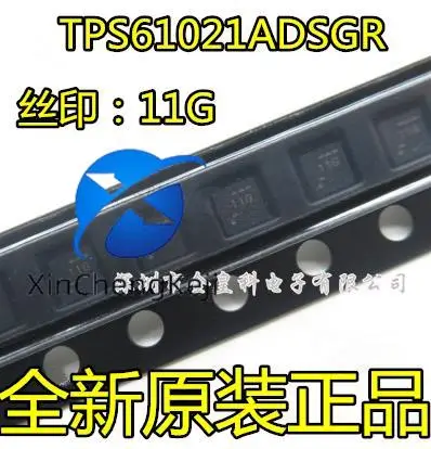 2pcs original new TPS61021ADSGR printed 11G WSON8 step-up DC switching regulator