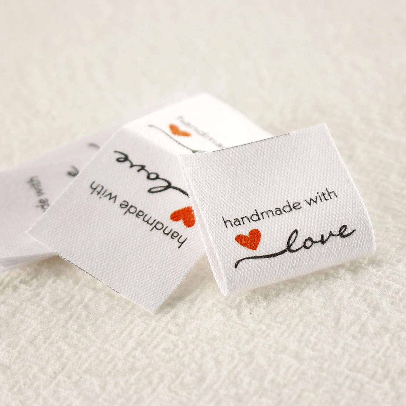 

Clothing Labels, Sewing Accessori, Cotton Sewing Labels, Handmade With Love, for Knitted Things, 20 pieces, Spot Goods