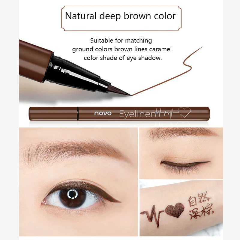 Winged Black Liquid Eyeliner Stamp Pen Delicate Waterproof Makeup Women Eye Liner Pencil Korean Cosmetics Beauty Tool Maquillaje