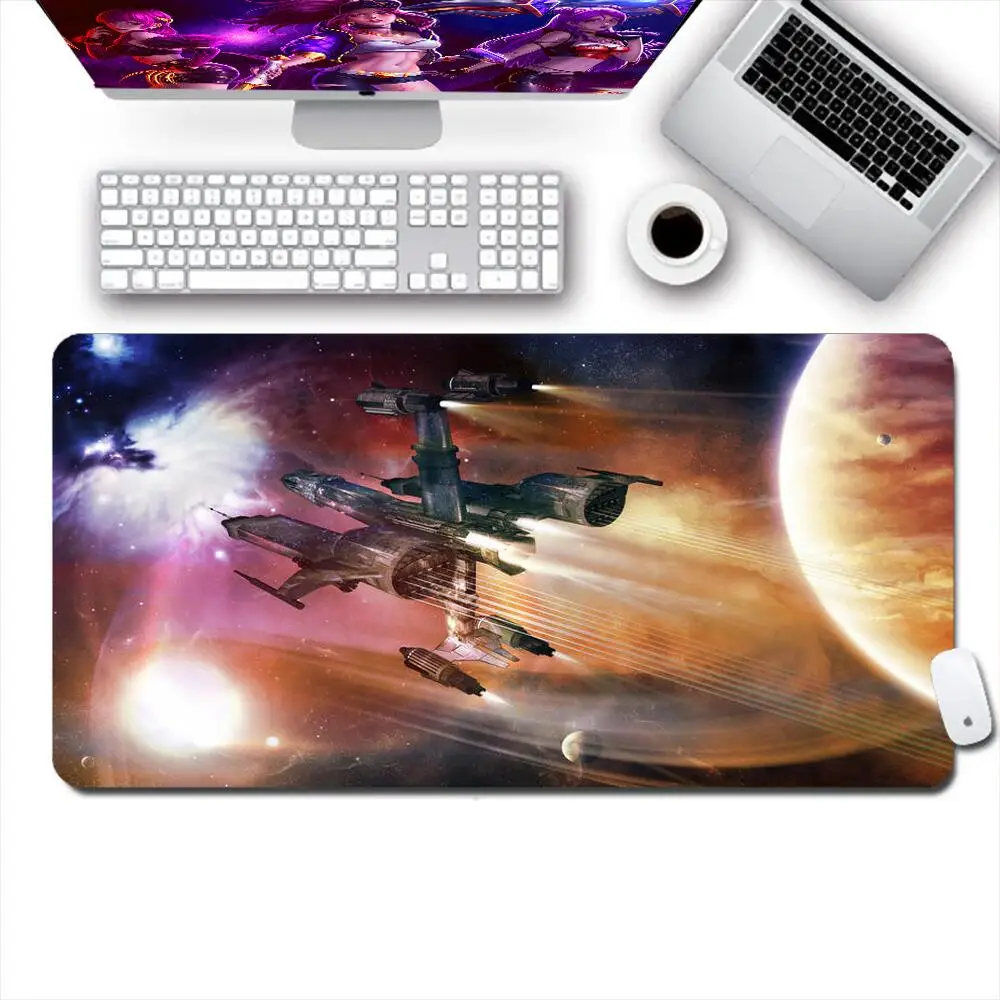 

Spacecraft Cool Large Mouse Pad Laptop New XXL Mousepad Office Keyboard Game Soft Table Mat Computer Accessories Rubber Carpet
