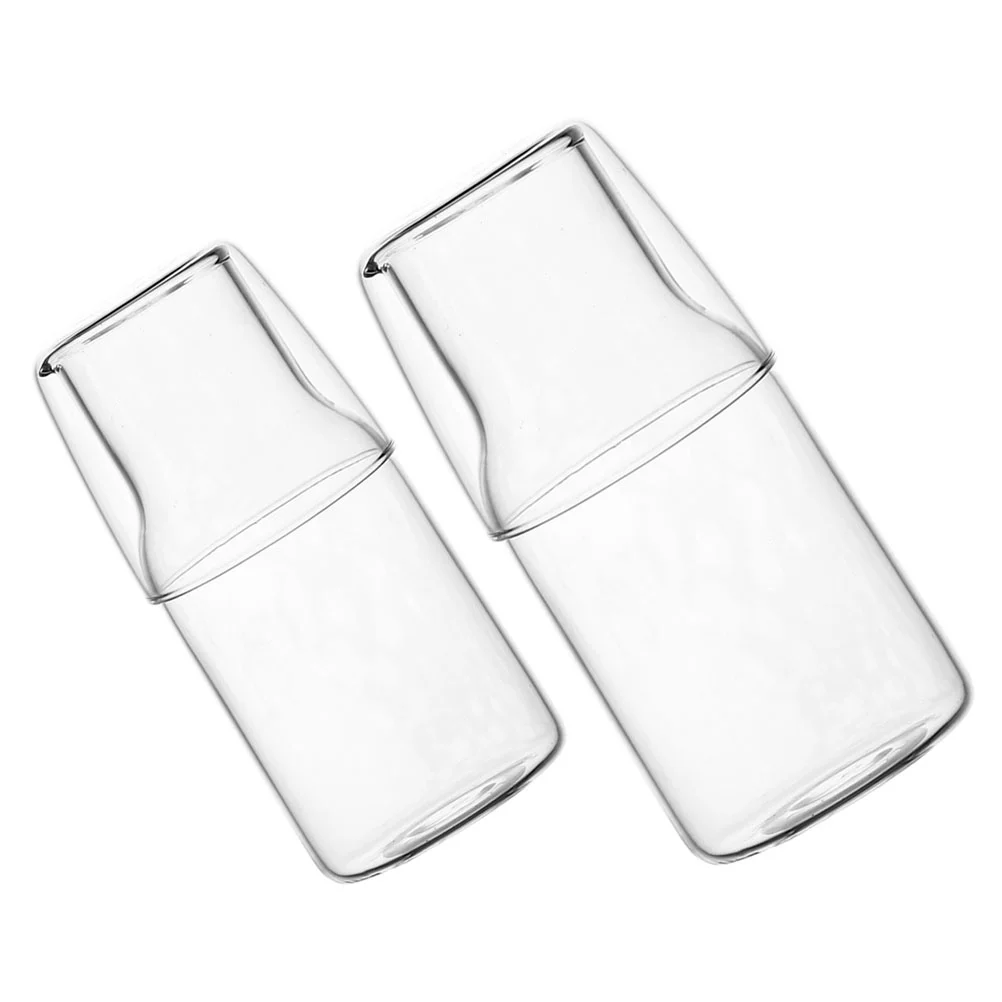 

Water Glasspitcher Bedsidecup Kettlenightcold Nightstand Beverage Jug Bedroom Teadesktop Set Pitchers Bottle Lemonade