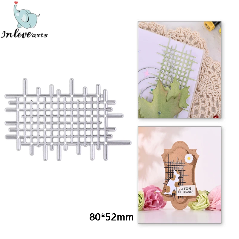 

InLoveArts Grid Background Metal Cutting Dies For DIY Frame Scrapbooking Album Paper Cards Decorative Crafts Embossing Die Cuts