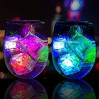 led light up ice cubes multi color waterproof luminous led ice cubes glowing for party wine wedding holiday home decoration