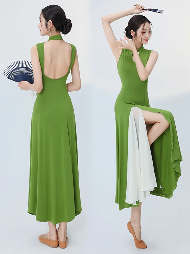 Сценический костюм с разрезом в стиле K-POP платья для латиноамериканской