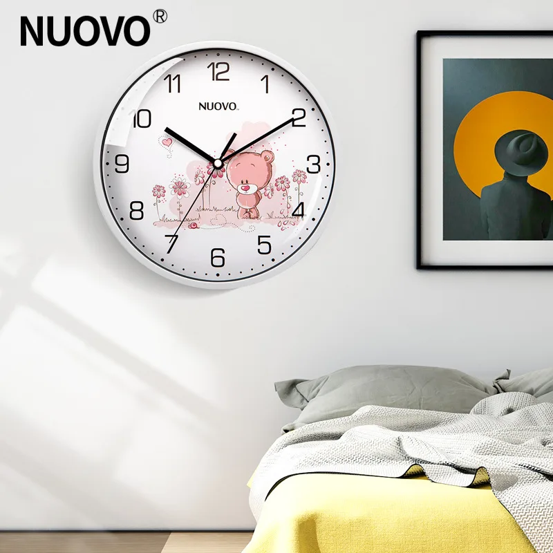 

8 Inches Fashion Mute Wall Clock Living Room Cartoon Decorative Clock Multi-style Wall Clock