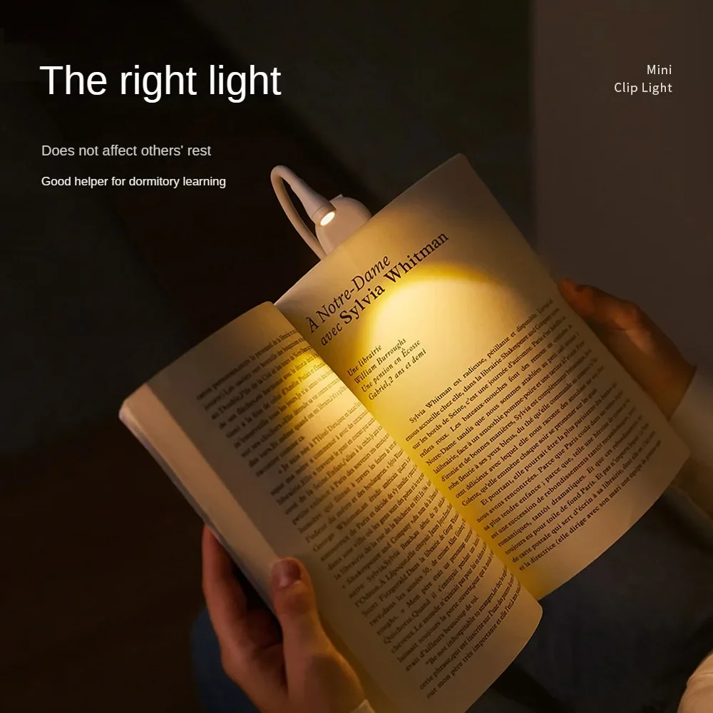 

Eye Protection Desk Night Lights C15 Mini Clip Light Rechargeable Student Dormitory Bedside Reading Lamp Clip Type Desk Lamps