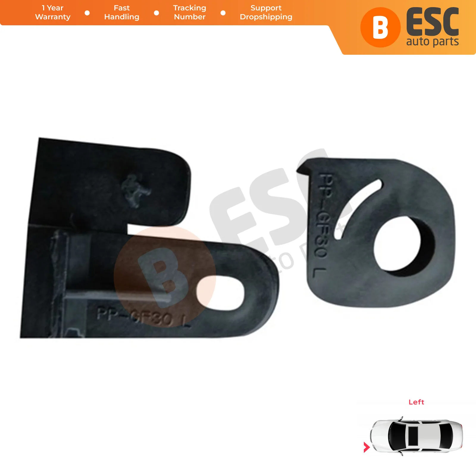 

Левые кронштейны для фар ESC EHL61 для Fiat Fiorino