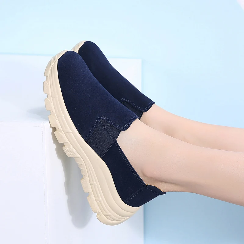Women Sneakers Comfortable Walking Shoes Lightweight Casual Shoes Breathable Thick Bottom Increasing Height Zapatillas