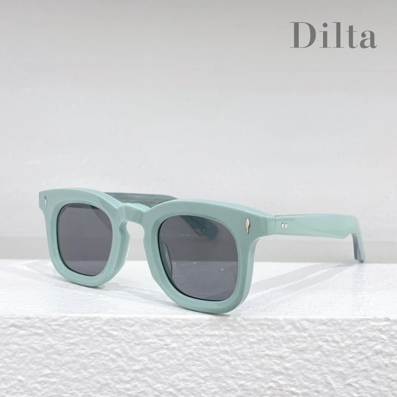 JMM роскошный бренд Жак DEVAUX роскошные мужские солнцезащитные очки ретро овальные