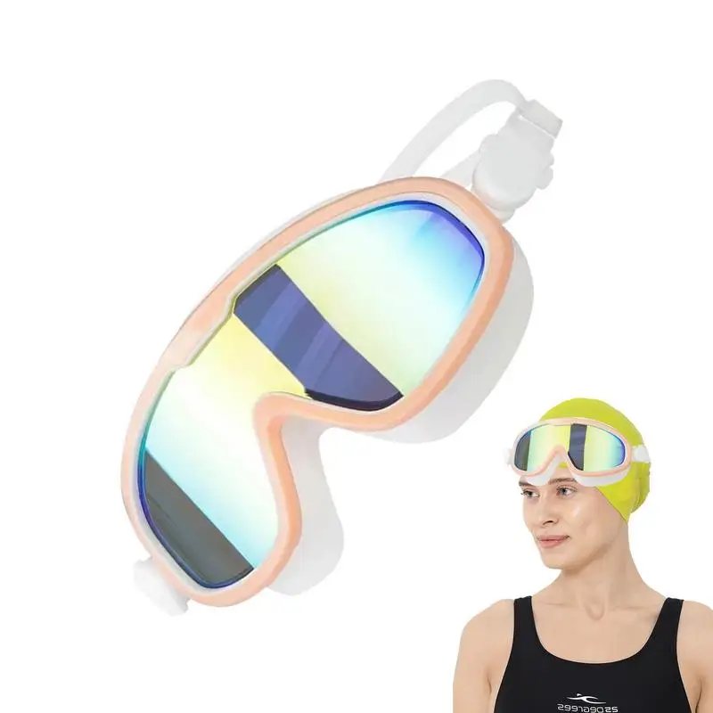 

Anti Fog Swim Goggles Adult UV Protection Youth Swim Goggles Large Frame Swimming Glasses For Men Mens Goggles Anti-fog