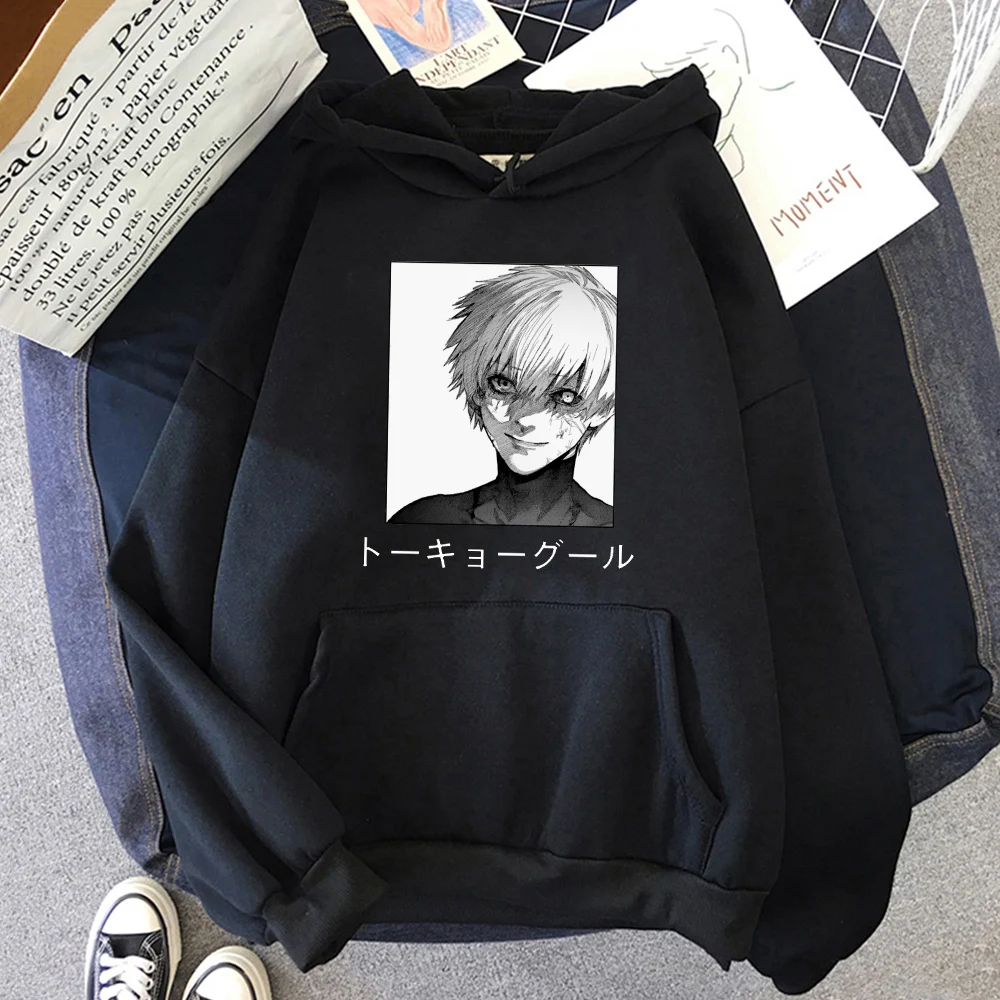 

Graphic Hoodies Tokyo Ghoul KANEKI Hoodies Anime Hooded Women Streetwear Unisex Harajuku Hoody Purple Casual Hooded Sweatshirt