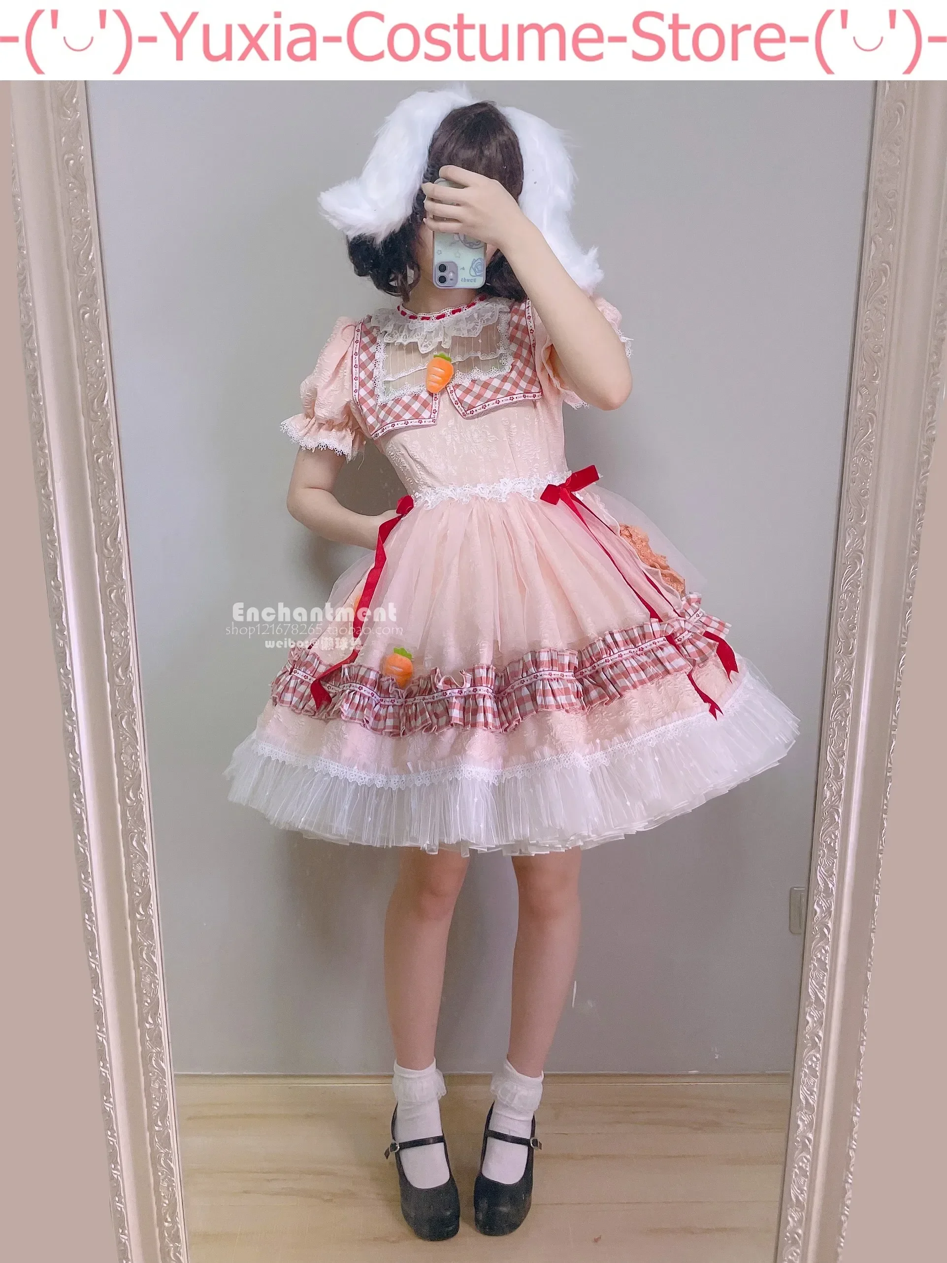 Косплей-Костюм Touhou Project Tewi Inaba с животом, черным Кроликом, косплей-костюм, косплей-костюм, униформа для игры в искусственном стиле, ролевая одежда (art.: 3920ca16aadba) - 3920ca16aadba